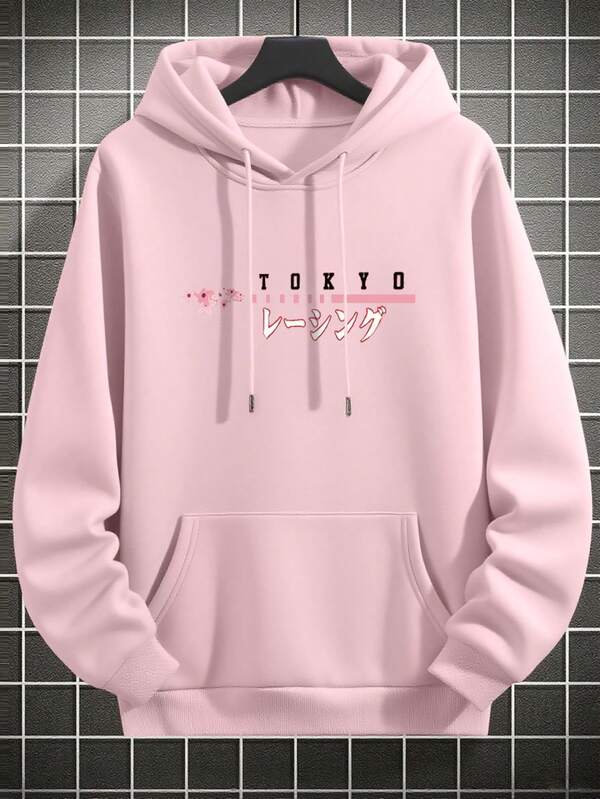 Moletom Com Capuz Estampa Racing Costas Lettering Street
