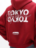 Moletom Com Capuz Lettering Tokyo Nas Costas Estampa Urbana