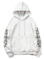 Moletom Com Capuz Estampa Angelical Costas Manga Estampada
