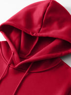 Moletom Com Capuz Bolso Canguru Estampa Costas E Frontal