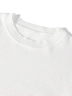Suéter Tricot Texturizado Gola Redonda Com Ribana Slim Fit