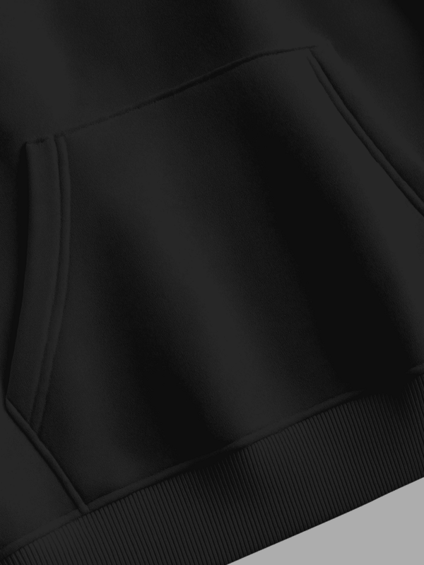 Moletom Com Capuz Estampa Geométrica Nas Costas Minimalista Ribana