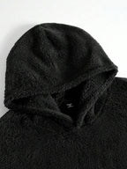 Moletom Com Capuz Felpudo Bolso Canguru Patch Frontal Casual