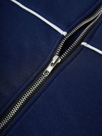 Conjunto Moletom Com Zíper e Calça Com Cordão Lateral