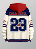 Moletom Com Capuz Estampa Universitária Lettering Frontal Ribana