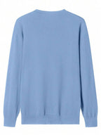 Suéter Tricot Texturizado Gola Redonda Com Ribana Slim Fit