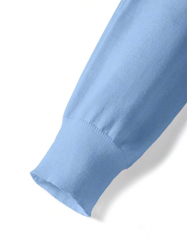 Suéter Tricot Texturizado Gola Redonda Com Ribana Slim Fit