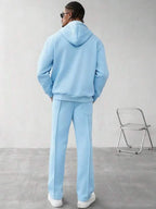 Conjunto Moletom Com Zíper e Calça Cargo Com Cordão