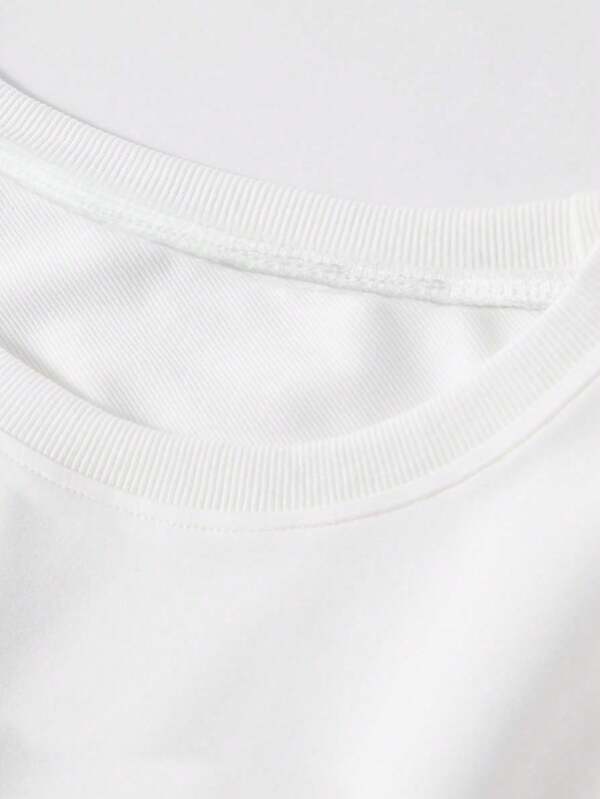Suéter Gola Alta Bordado Com Ribana Minimalista Casual Regular