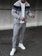 Conjunto Moletom Com Zíper e Calça Com Bolsos Laterais