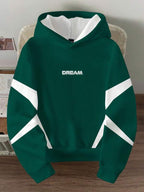Moletom Com Capuz Com Recortes Lettering Frontal Ribana