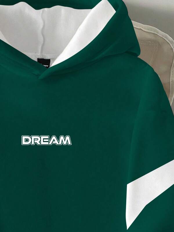 Moletom Com Capuz Com Recortes Lettering Frontal Ribana