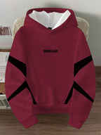Moletom Com Capuz Com Recortes Lettering Frontal Ribana