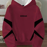 Moletom Com Capuz Com Recortes Lettering Frontal Ribana