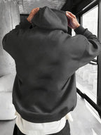 Moletom Com Capuz Bolso Canguru Ribana Cordão Estampa