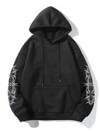 Moletom Com Capuz Estampa Angelical Costas Manga Estampada