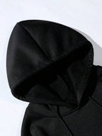 Moletom Com Capuz Estampa Angelical Costas Manga Estampada