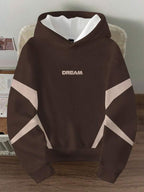 Moletom Com Capuz Com Recortes Lettering Frontal Ribana