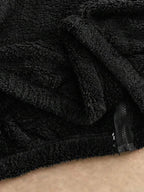 Conjunto Moletom Com Capuz Zíper e Calça Com Cordão Punho