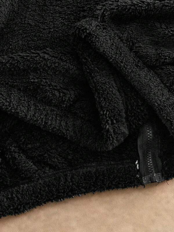 Conjunto Moletom Com Capuz Zíper e Calça Com Cordão Punho