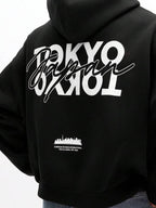 Moletom Com Capuz Lettering Tokyo Nas Costas Estampa Urbana
