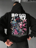 Moletom Com Capuz Ribana Estampa Samurai Oriental Street