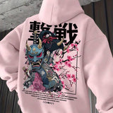Moletom Com Capuz Ribana Estampa Samurai Oriental Street