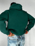 Moletom Com Capuz Bolso Canguru Cordão Estampa Urbano
