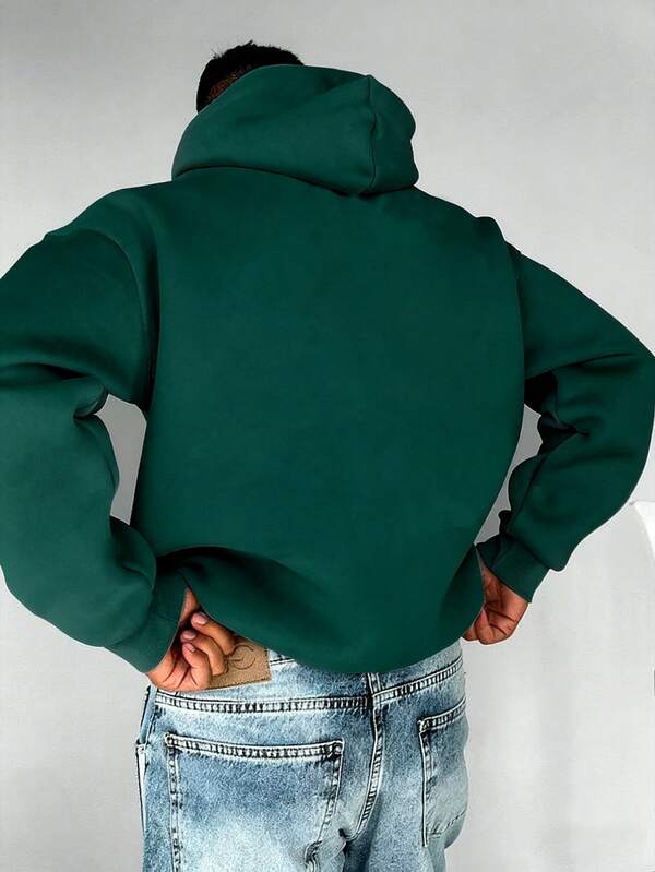 Moletom Com Capuz Bolso Canguru Cordão Estampa Urbano