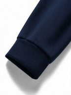 Suéter Meio Zíper Gola Alta Com Ribana Minimalista Casual