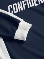 Conjunto Moletom Meio Zíper Lettering e Calça Com Cordão