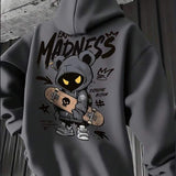 Moletom Com Capuz Estampa Lettering Skate Street Urbano