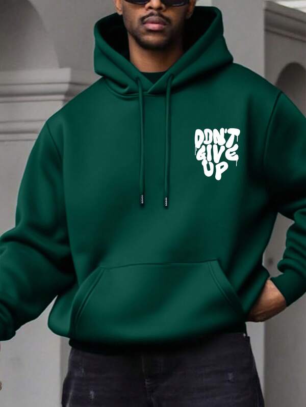 Moletom Com Capuz Estampa Lettering Costas Estilo Graffiti