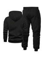 Conjunto Moletom Com Capuz e Calça Com Cordão Patch