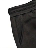 Conjunto Moletom Com Capuz e Calça Com Cordão Patch