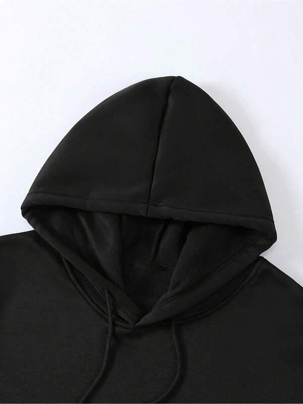 Conjunto Moletom Com Capuz Bolso Canguru e Calça Com Punho