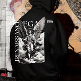 Moletom Com Capuz Estampa Angelical Costas Lettering Vertical