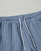 Conjunto Moletom Com Capuz e Calça Texturizada Com Punho