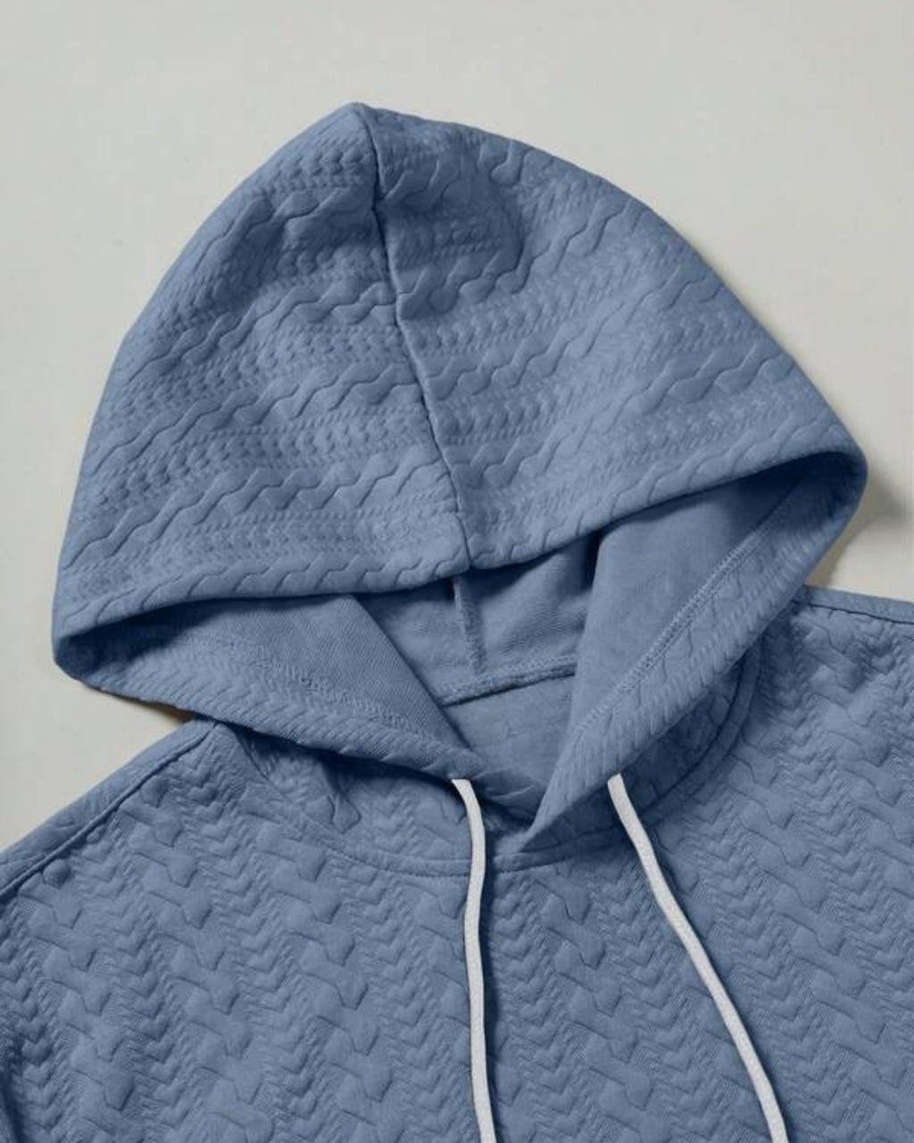 Conjunto Moletom Com Capuz e Calça Texturizada Com Punho