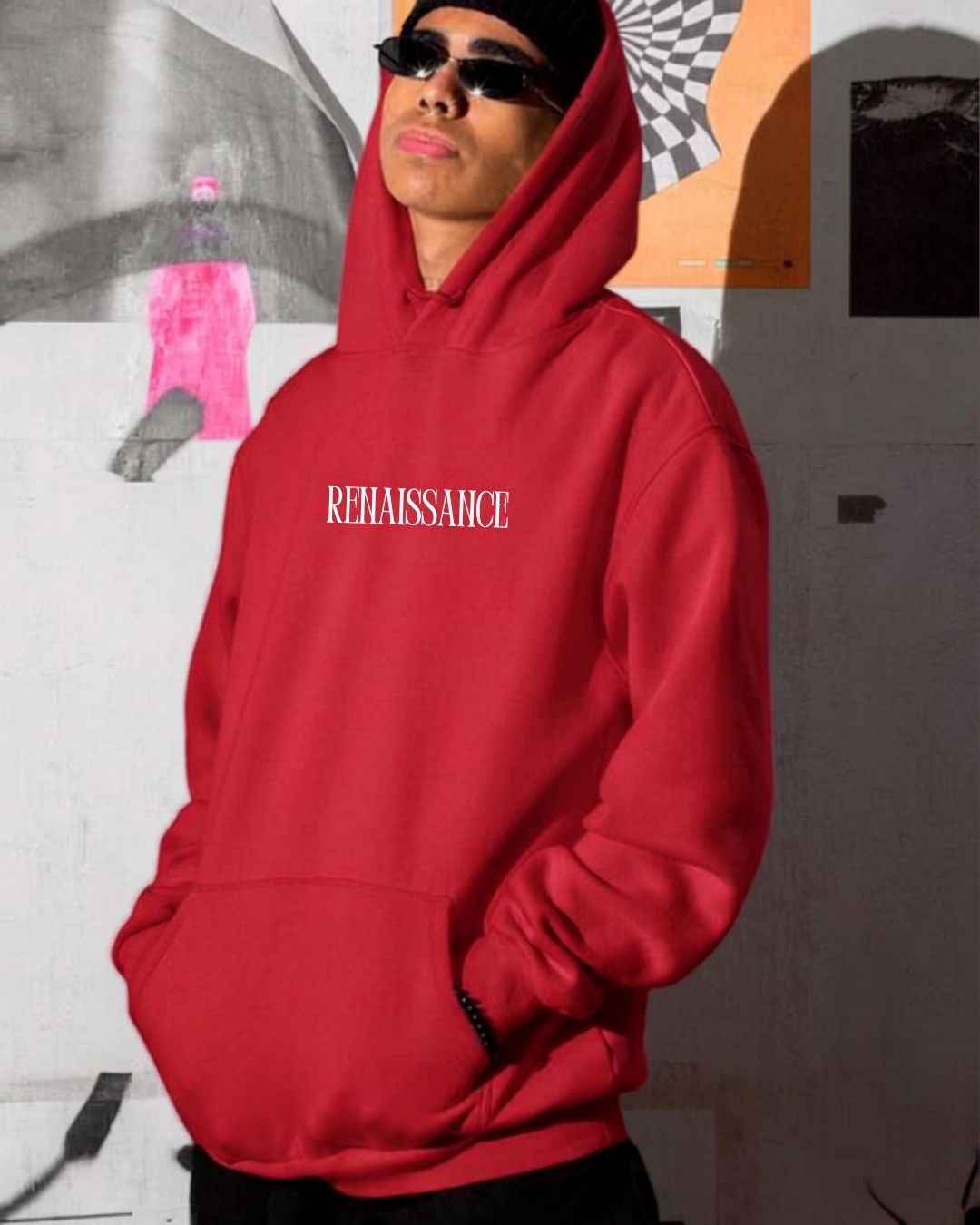 Moletom Com Capuz Estampa Angelical Costas Lettering Vertical