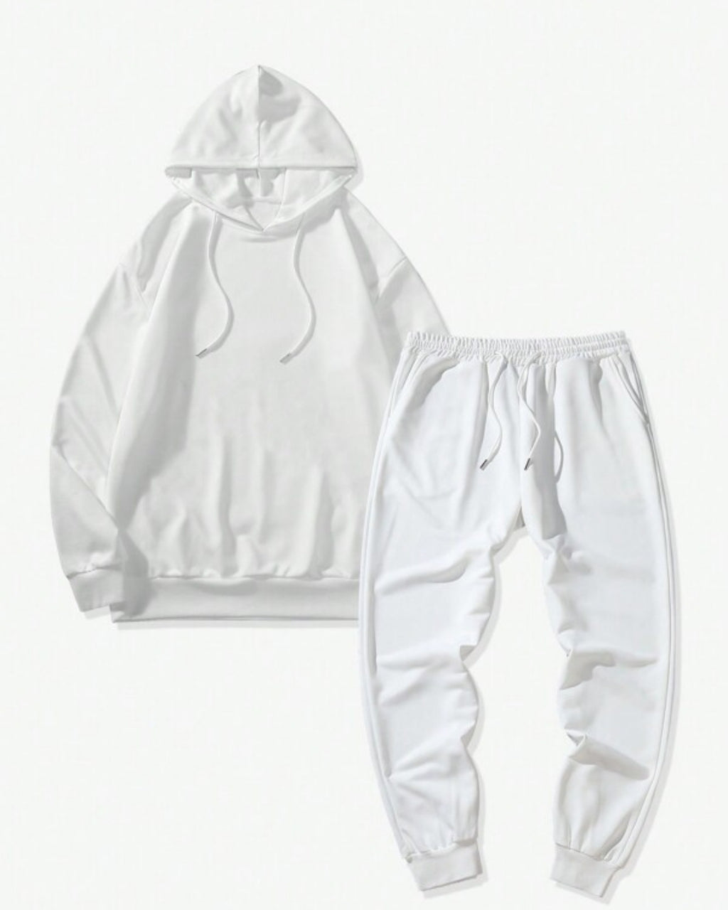 Conjunto Moletom Com Capuz e Calça Com Cordão