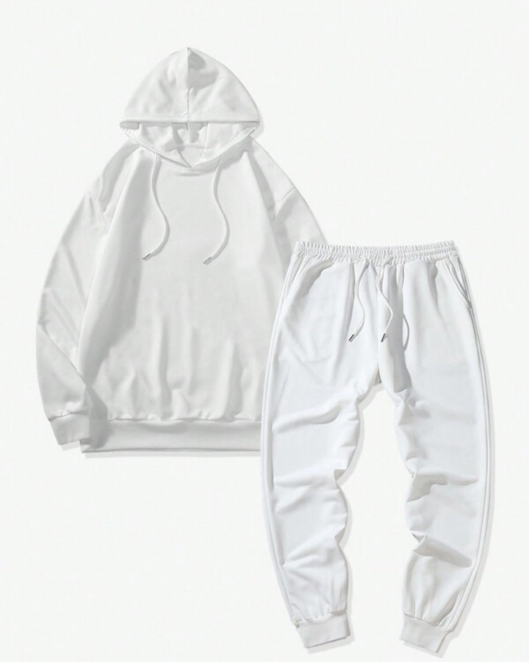 Conjunto Moletom Com Capuz e Calça Com Cordão