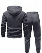 Conjunto Moletom Texturizado e Calça Com Cordão