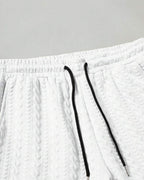 Conjunto Moletom Com Capuz e Calça Texturizada Com Punho