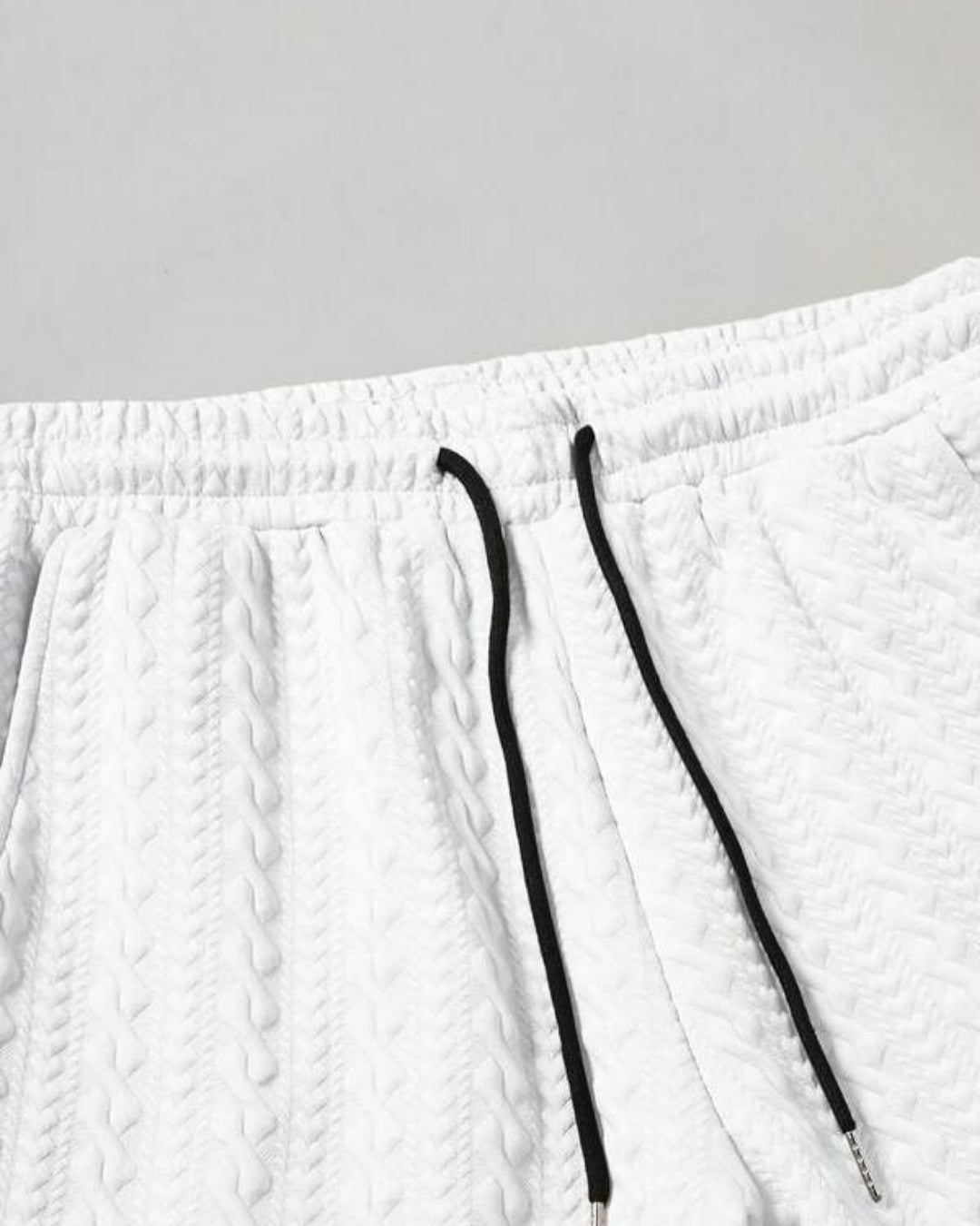 Conjunto Moletom Com Capuz e Calça Texturizada Com Punho