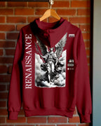 Moletom Com Capuz Estampa Angelical Costas Lettering Vertical