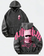 Moletom Com Capuz Bolso Canguru Estampa Costas E Frontal Casual